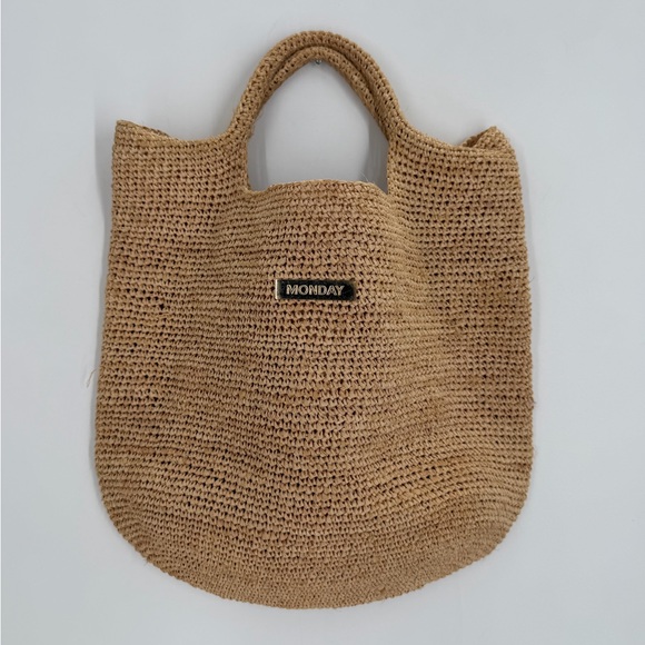 Monday Swimwear Handbags - Monday Paloma Straw Bag In Small